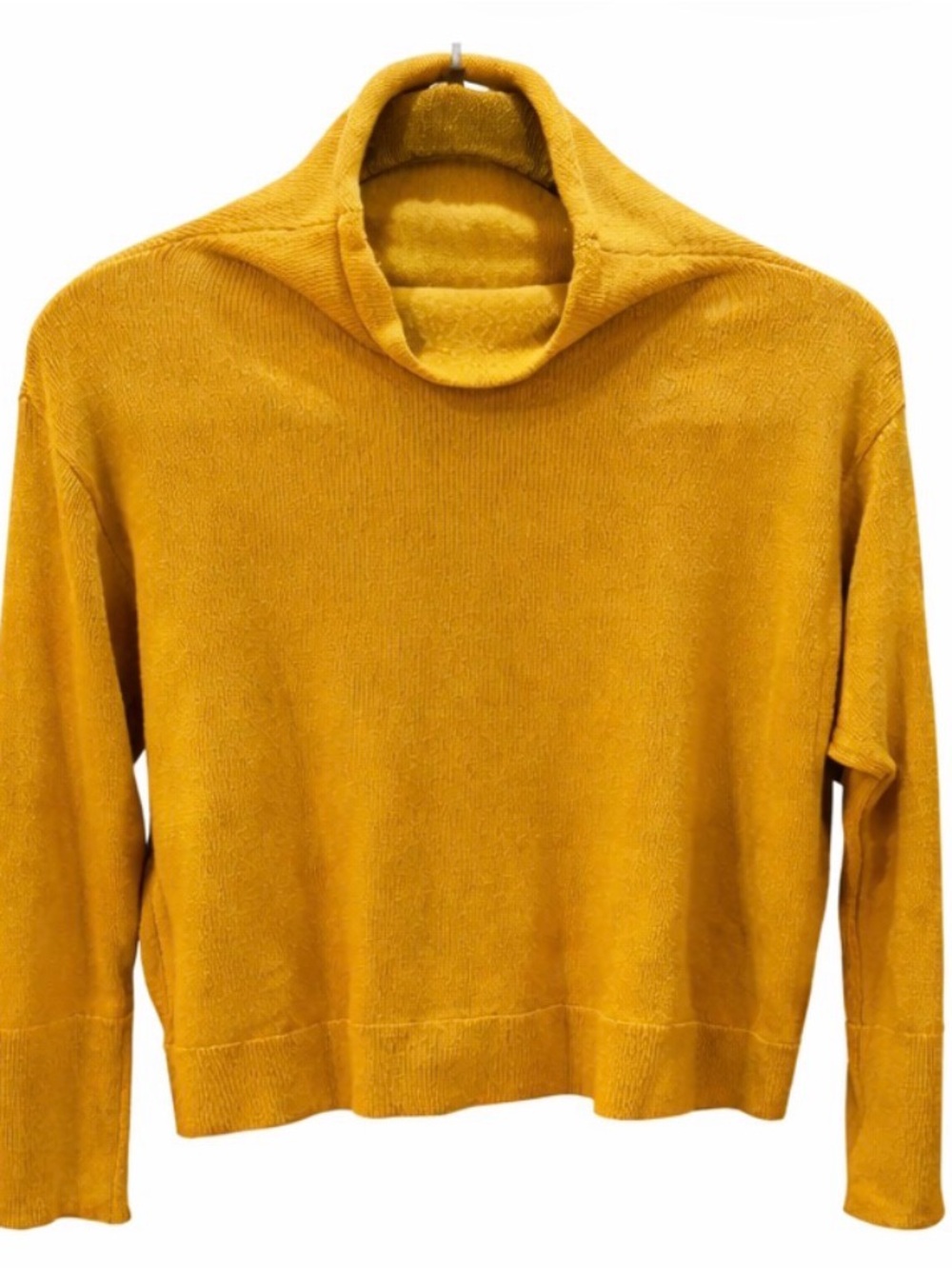 Wilfred Mustard Yellow Merino Wool Knit Sweater